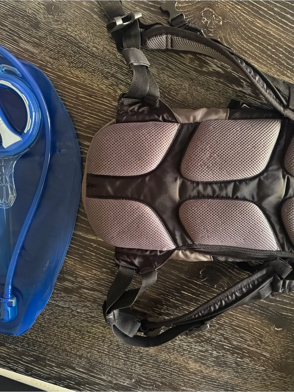 Camelbak Brown and Black Hydration Backpack with Blue Reservoir
